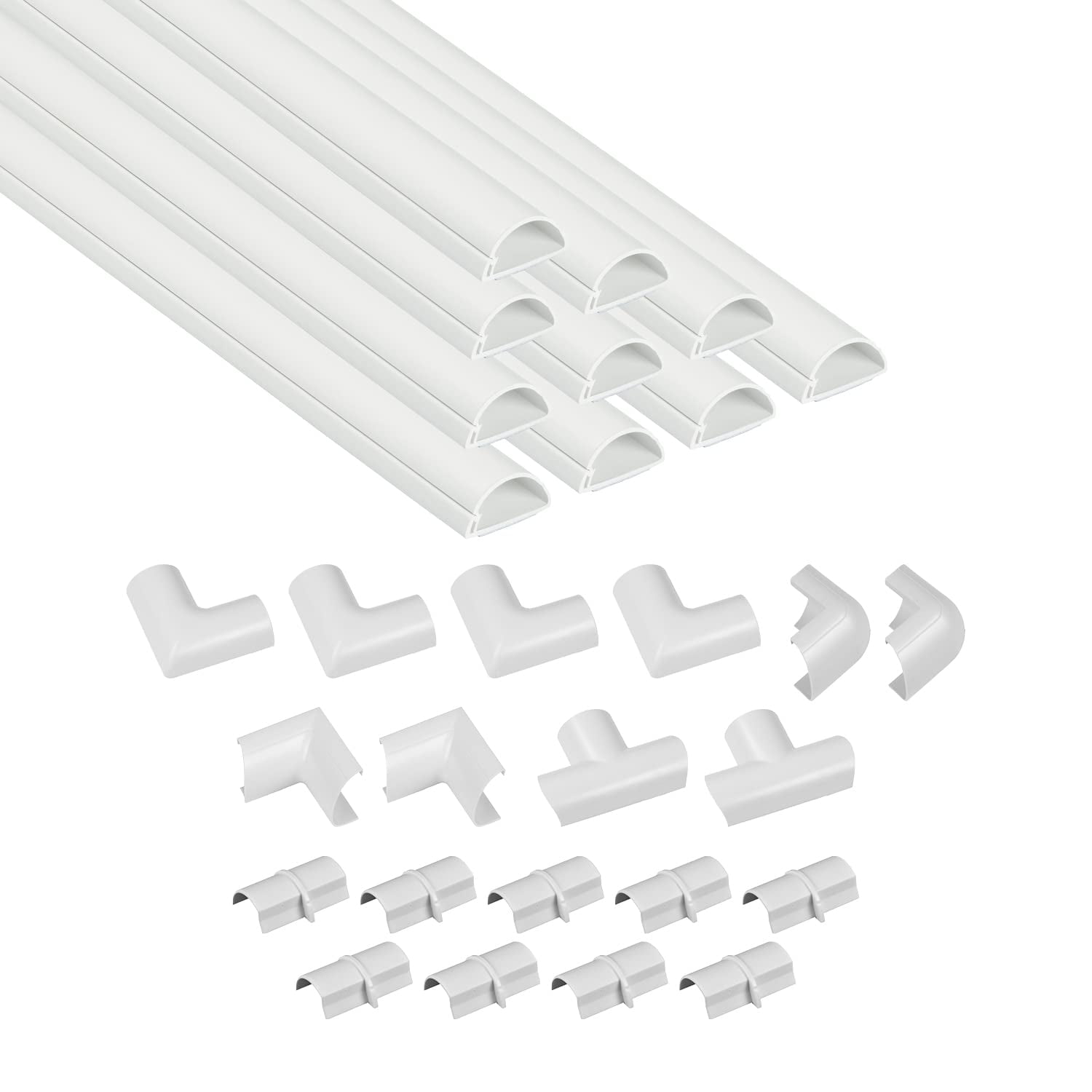 Kit De Fundas Para Cables D-line, Autoadhesivas, 4 M, Color Blanco
