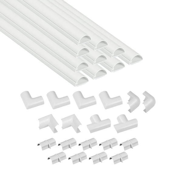 Kit De Fundas Para Cables Autoadhesivas 4 M Color Blanco