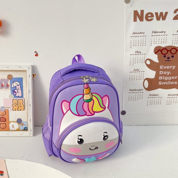 1pc Cute School Bag Children's School Bag Dinosaur Unicorn School Bag Girls Boys School Bag Travel Leisure Bag Waterproof Laptop Bag