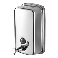 Genérico - Dispensador Jabón Muro Acero Inoxidable 500Ml Plateado Taumm