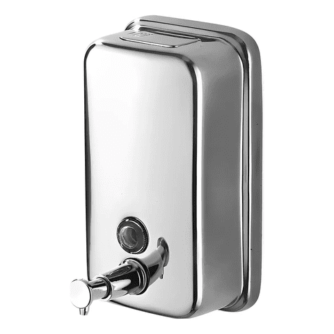 Genérico - Dispensador Jabón Muro Acero Inoxidable 500Ml Plateado Taumm