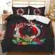 thumbnail image 2 of Animal Duvet Cover Set Gecko and Crane Bohemian Exotic Tribal Style Bedding Set Cool Animal Chic King Size Polyester Qulit Cover, 2 of 5