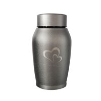 Ioensy - Urnas Para Mascotas Urna De Recuerdo De Acero Inoxidable Urna Impermeable Para Cenizas De Mascotas Contenedor De Cenizas Gris