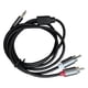 thumbnail image 2 of Cable De Audio Estable De 3 5mm A 2 Rca Y Para Altavoz Tv Auriculares 2m, 2 of 5