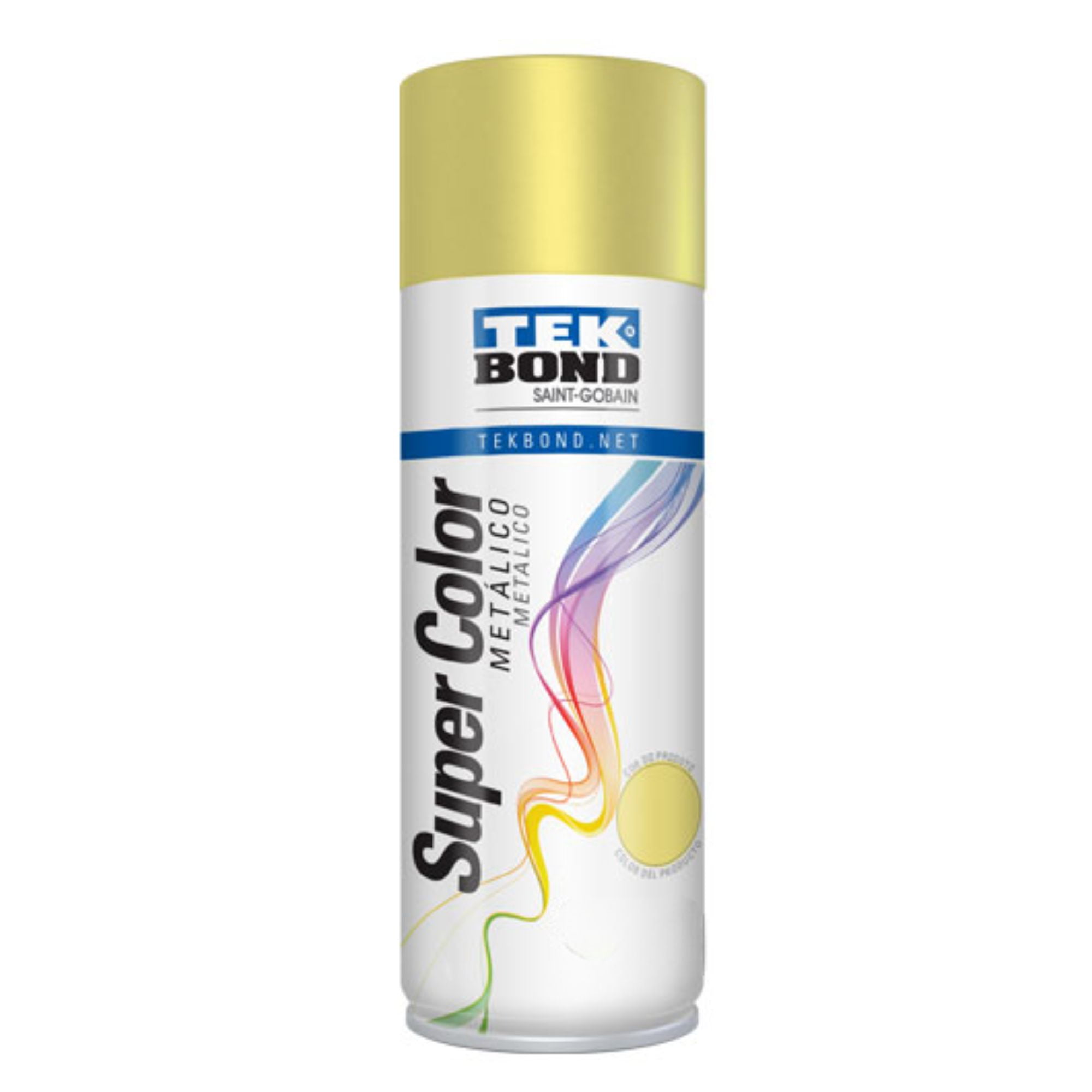 Pintura Spray 400ml Metálico Dorado - Tekbond