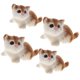 thumbnail image 4 of 4 piezas adorable gato realista de piel real animal peludo hogar regalo de los ni?os, 4 of 5