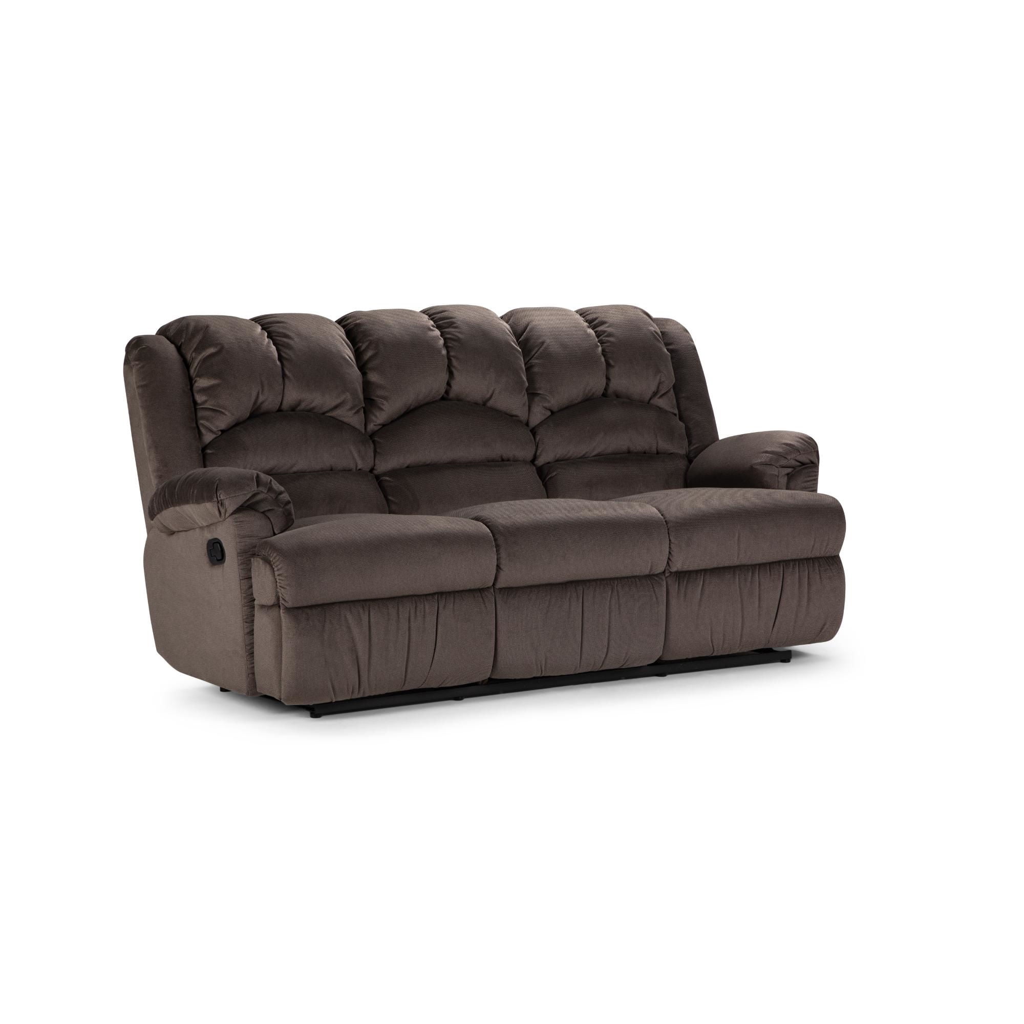 Rosen - Sofá Reclinable Jarrie 3 Cuerpos Tela Chex Gris