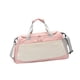 thumbnail image 2 of Bolsa De Deporte Para Gimnasio, Bolsa De Viaje De Gran Capacidad Para Viajes, Ejercicios, Natación, Beige Y Rosa, 2 of 5