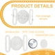thumbnail image 3 of Uxcell Collar para Perro, Soporte de Rastreador para Perro, Funda Protectora de Silicona Impermeable para Collar de Gato, (Blanco Luminoso), para Accesorios de Rastreo de Mascotas, 3 of 6