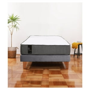 Latam Home - Cama Europea Zen Best 1.5 Plaza Tela Velvet Gris