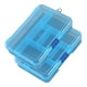 thumbnail image 1 of Caja de almacenamiento de plástico transparente de 5 celdas con botón deslizante, caja para guardar joyas, artículos de papelería, 1 of 5