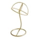 thumbnail image 4 of 12 '' Metal Pelucas Soporte Soporte Tapas Percha Sombreros Soporte De Exhibición Estante Dorado, 4 of 5
