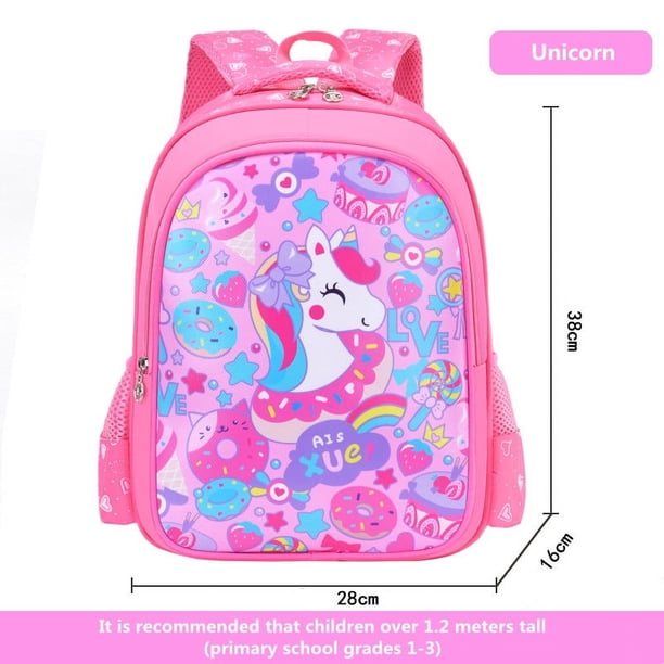 Kawaii Little Dinosaur Kid's Backpack, Cartoon High Capacity Student Preschool Boys Girls 7-12 Years Old School Bags