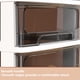 thumbnail image 2 of Torre de almacenamiento de plástico con 3 cajones y 2 cajones, multifuncional, con cajones transparentes, organizador para manualidades y papelería., 2 of 5
