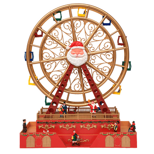 Wakeshome - Adorno Navidad Rueda De La Fortuna Luces Musica Y Movimiento