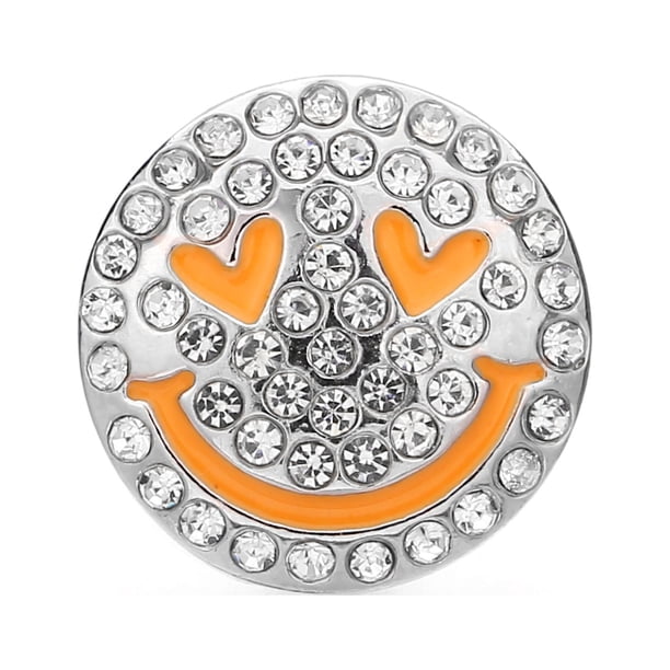 Love Happy Face Vent Aromatherapy Ornament Contains 10 Odor-Free Sponge Flakes (Need To Add Perfume Or Essential Oils By Yourself)