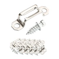 Bothyi - 100X Sujetadores De Tornillo De Conector Invisible Acero 2 En 1 Ensamblaje De Bisagra De Gabinete Completamente Plateado