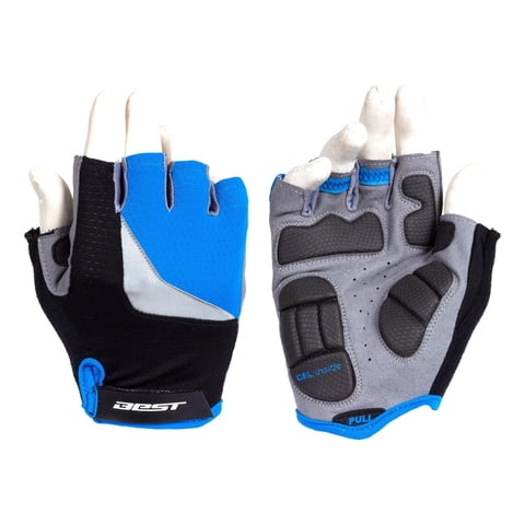 Guante Corto Best Azul/Negro Talla L
