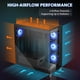 thumbnail image 3 of Funda Para Pc Atx Mid Tower Con 4 Ventiladores Pwm Argb Negros Ds900, 3 of 9