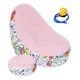 thumbnail image 1 of Sofá Tumbona Silla Inflable Reposa Pies Puff X L + Inflador Color Rosa - 212089, 1 of 3