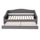 thumbnail image 3 of Teddy Fleece Twin Size Upholstered Daybed with Light and Trundle, Gray, 3 of 3