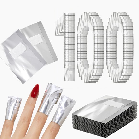 Removedor de Esmalte de Uñas Modelones – 100 Envoltorios de Remoción por Inmersión