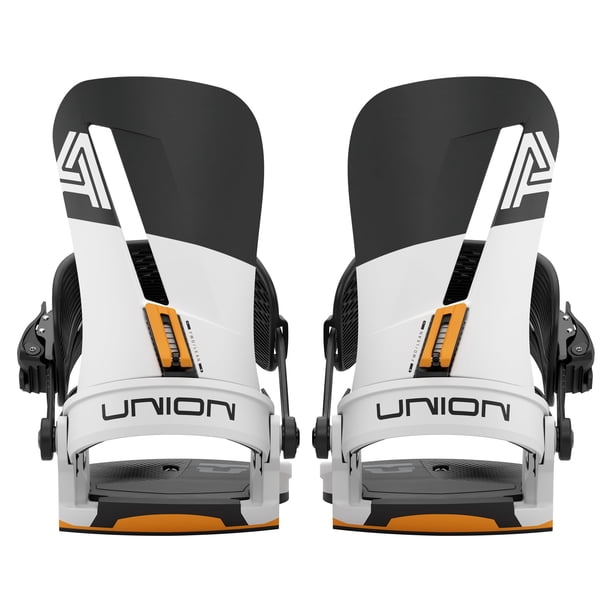 Fijaciones de snowboard Union Atlas para hombre (blanco/naranja, M