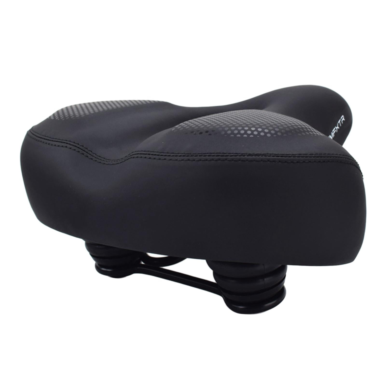 Ioensy - Sillín De Bicicleta Amortiguador Cojín Ampliar Espesar Mtb Negro