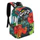 thumbnail image 2 of Héroes de Goo Jit Zu-theme Backpack, Campus style schoolbag Bookbag with Adjustable Shoulder Straps And Large Zip Compartment, Unisex Travel Bags.42x30x15cm, 2 of 6
