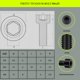 thumbnail image 2 of Tornillos TIRYTU M6x25 de titanio con cabeza hexagonal, 4 uds, negro, 2 of 7