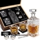 thumbnail image 1 of Juego de decantador para whisky Labeol 750 ml con vasos de acero inoxidable, 1 of 9