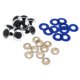 thumbnail image 5 of Juguete de seguridad de plástico de 10pcs ojos + no tejidos con purpurina + arandela 20 mm azul oscuro, 5 of 5