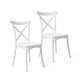 thumbnail image 1 of Pack 2 Sillas Comedor Terraza Apilables Polipropileno Modernas Crossback Blancas, 1 of 8