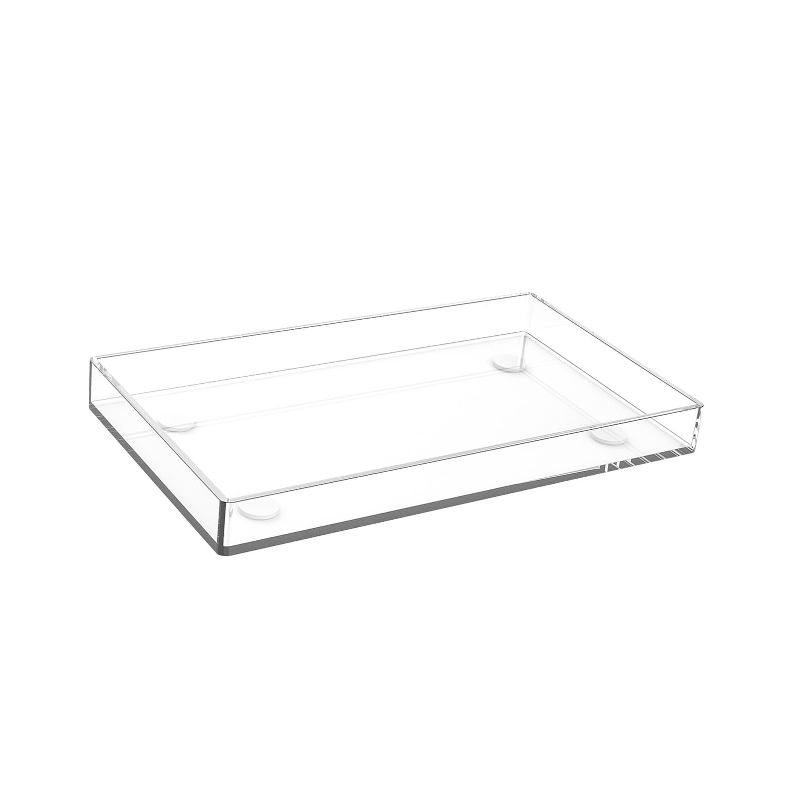 Bothyi - Bandeja De Acrílico Transparente Rectangular Para Mesa De Cocina, Mesita De Noche Para El Hogar, Oficina