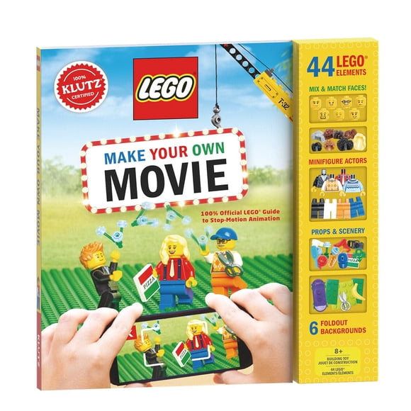 Kit de actividades KLUTZ Lego Make Your Own Movie 8+ con libro de 80 págs.