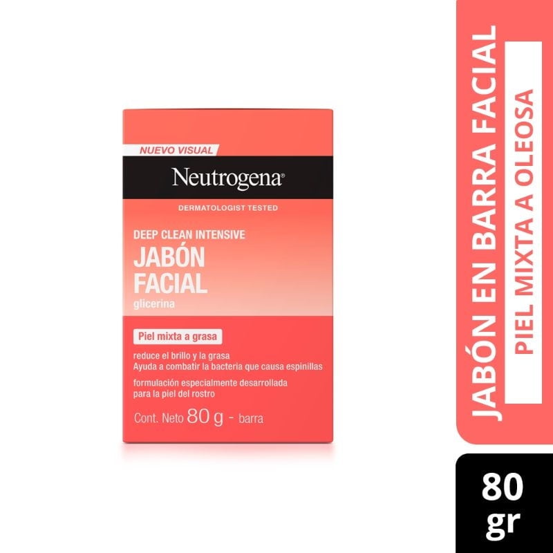 Jabón Facial Deep Clean Intensive 80 G 80 G Neutrogena