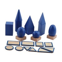 Magideal - Bloques De Formas Geométricas Sólidas, Regalo, Juego De Geometría Manipulativa Matemática Para Niños, Bloques De Juego De Matemáticas Para Niños De 3