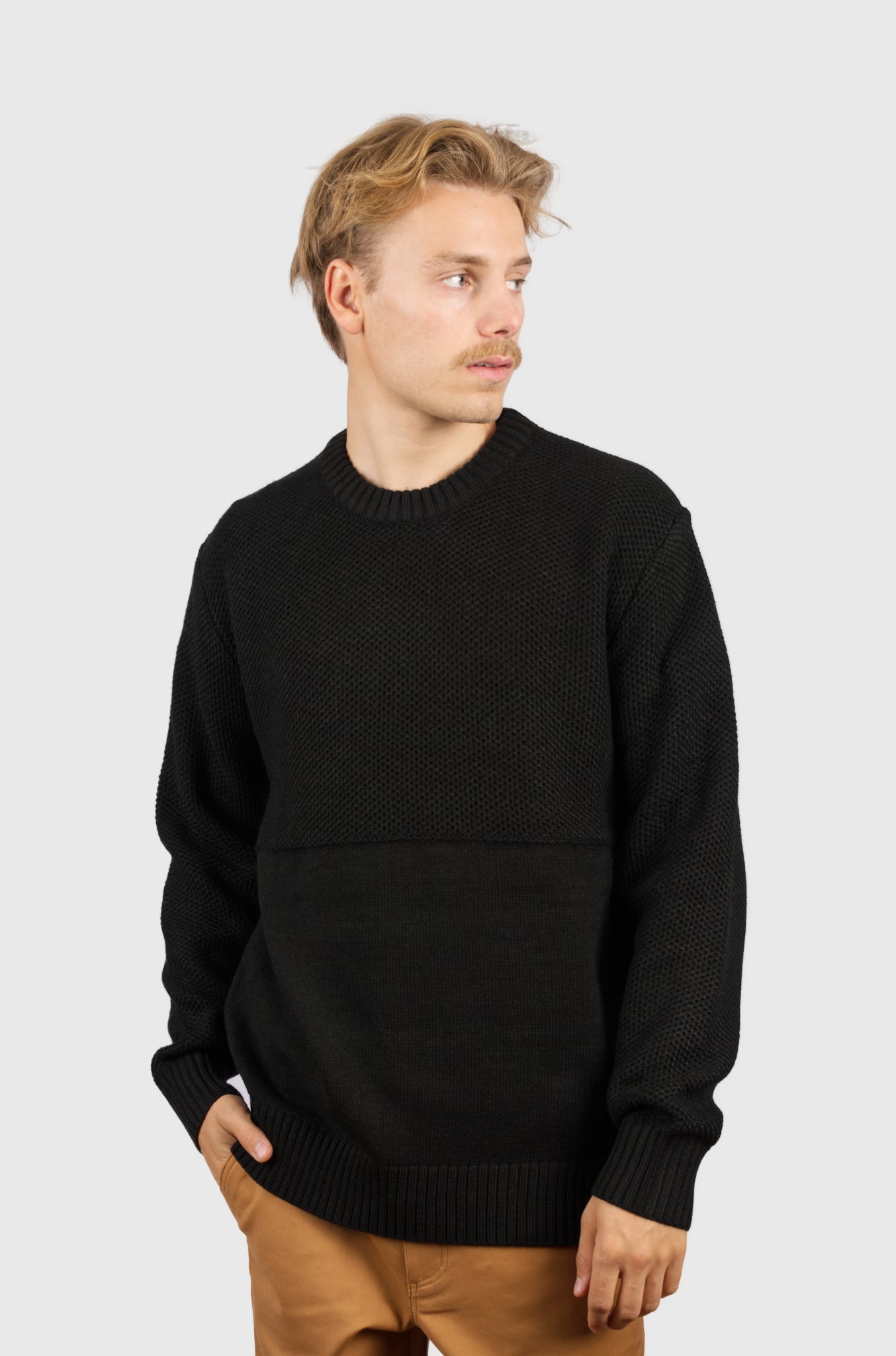 Chaleco Rustic Negro Hombre Falcone