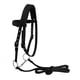 thumbnail image 1 of Brida De Caballo Arnés De Rienda Headstalls Extraíble Snaffle Nylon Correas Negro M, 1 of 5