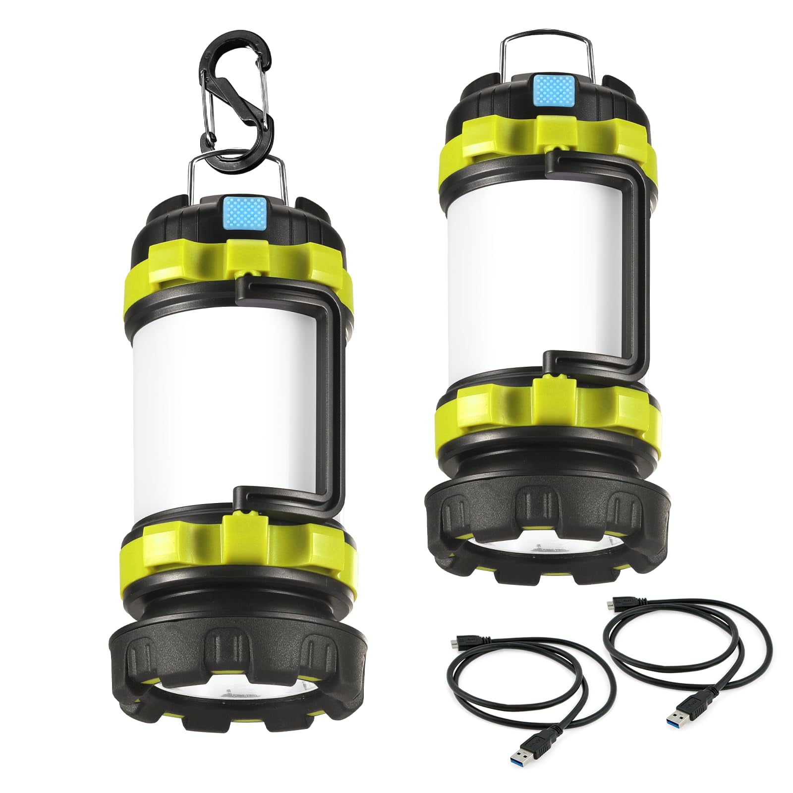 Linterna De Camping Consciot, Led Recargable, Paquete De 2 Unidades, 3600 Mah