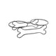 thumbnail image 4 of Soporte Para Cuencos Elevados, Dispensador De Comida Para Gatitos, Soporte Para Alimentador De Alimentos Para Mascotas, Hueso De 28cm X 7cm X 13cm, 4 of 5