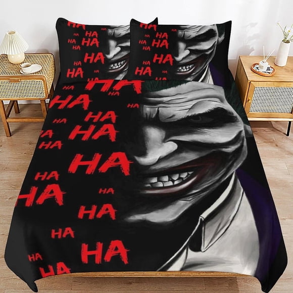 Juego De Ropa De Cama Joker Funda De Cama Adorable Estampado 3d De Dibujos Animados De Anime Ligero Para Decoración De Habitaciones 1 Funda Nórdica Y 2 Almohadas Para Niños Y Niñas 79