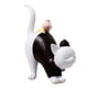 thumbnail image 4 of Estatuilla De Gatos Adorno De Animales Estatua De Gatito Decoración De Oficina Gato Negro De Pie, 4 of 5