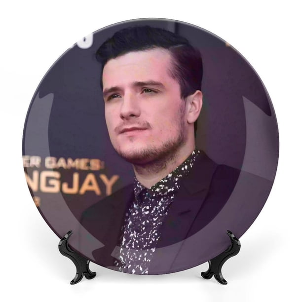 Josh Hutcherson Plato decorativo de porcelana fina (bone china), plato decorativo de cerámica para hogar, oficina, soporte de pared, platos decorativos para dormitorio - 6 pulgadas (15 cm)
