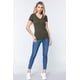 thumbnail image 4 of Top Corto de Punto Henley con Cuello en V y Manga Corta, 4 of 5