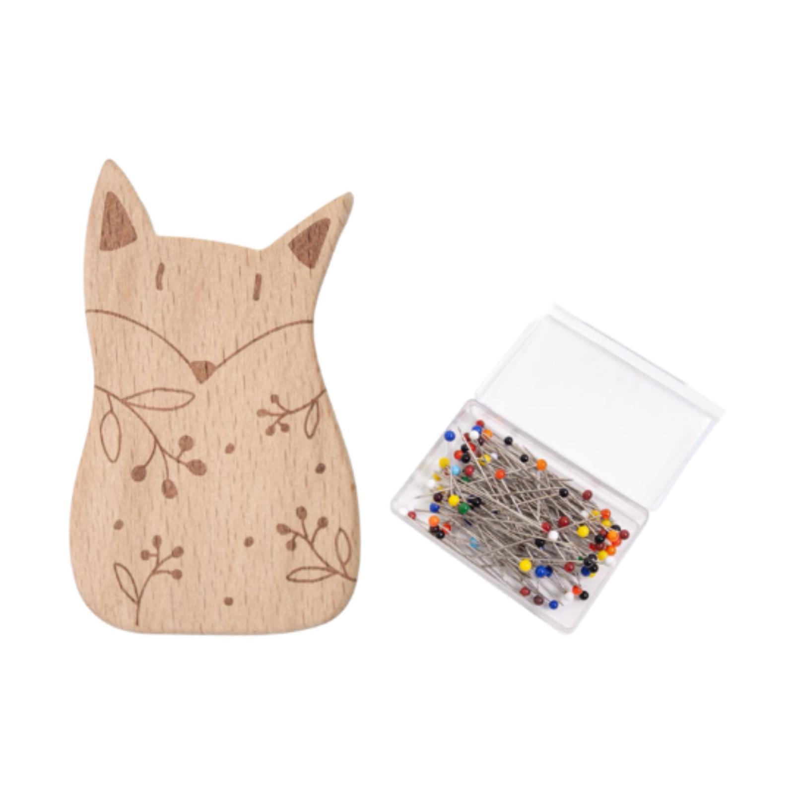 Bothyi - Kit De Alfileres Con Recordatorio De Agujas, Alfileres De Costura Portátiles De Dibujos Animados, Regalos De Zorro