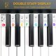 thumbnail image 2 of Piano Notes Guide For Beginner, Removable Piano Keyboard Note Labels For Learning, Made Of Silicone, No Need Stickers, Reusable Piano Key Letter (Rainbow Colors,Black, 61 Keys ), 2 of 4
