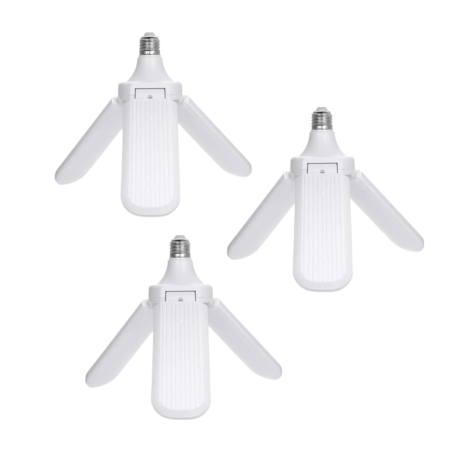 Importclick - Pack 3 Ampolleta Led 45 Watt Angulo Ajustable 3 Aspas Luz Fría Blanco