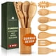 thumbnail image 1 of Juego de utensilios de cocina WoodenHouse Bamboo, 7 piezas con soporte, 1 of 7