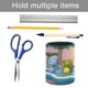 thumbnail image 5 of Wonderoos-theme Cylinder Pen Holder Pencil Organizer with Flannel Lining PVC Leather Material Cardboard Base for study work 10*8CM, 5 of 6